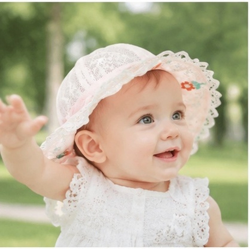 Baby Girl Wide Brim Breathable - đánh giá và giá Sun Hat Wide Brim