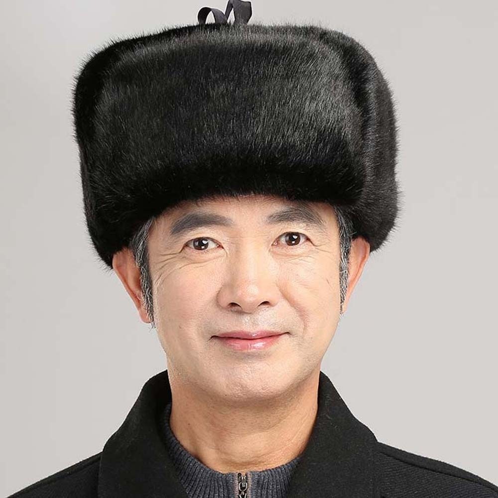 Faux Mink Trapper Hat Men Thic - đánh giá và giá Trapper Hat Ear Flap