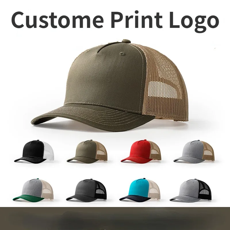 2024 Printed Logo Micro-curved - đánh giá và giá Trucker Cap Mesh