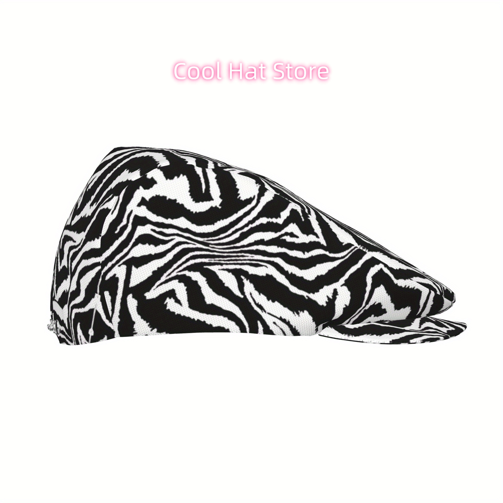 1pc Zebra Stripe Cap for Men & - đánh giá và giá Newsboy Cap Ivy